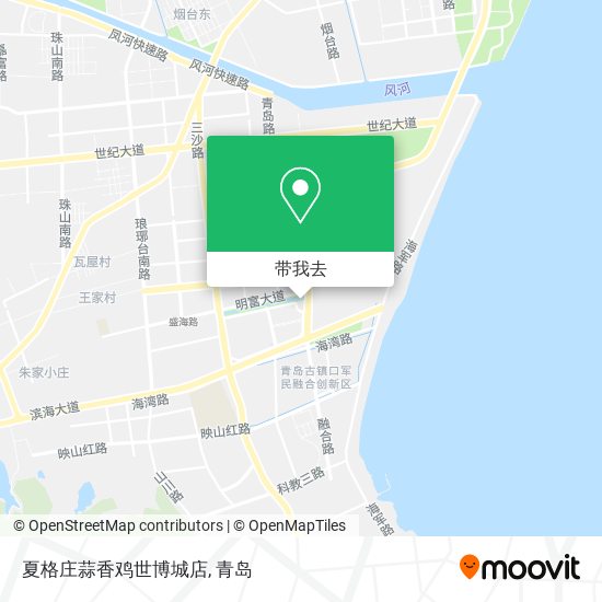 夏格庄蒜香鸡世博城店地图