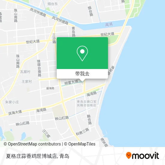 夏格庄蒜香鸡世博城店地图