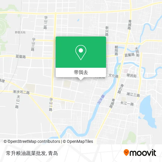 常升粮油蔬菜批发地图