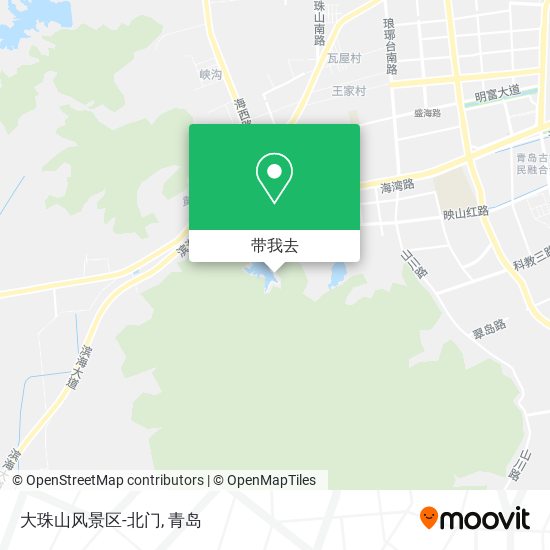 大珠山风景区-北门地图