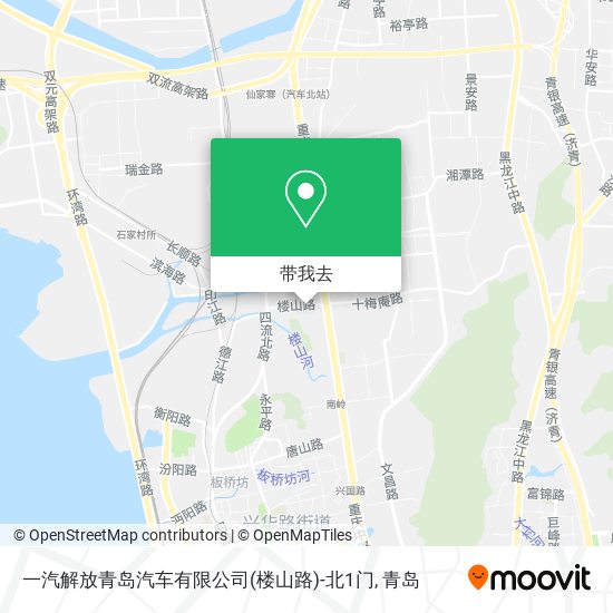 一汽解放青岛汽车有限公司(楼山路)-北1门地图