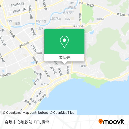 会展中心地铁站-E口地图