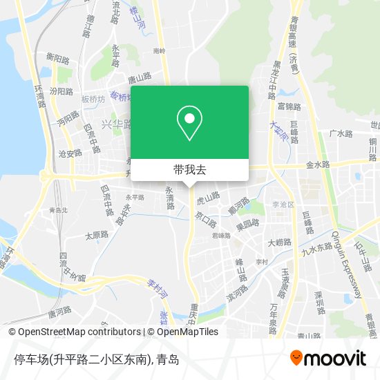 停车场(升平路二小区东南)地图