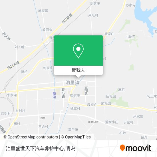 泊里盛世天下汽车养护中心地图