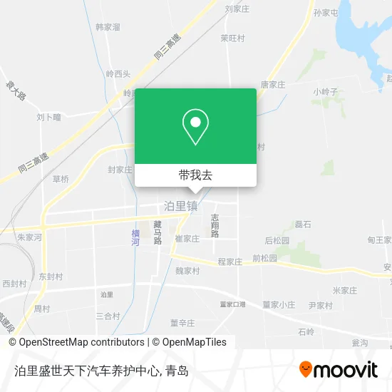 泊里盛世天下汽车养护中心地图