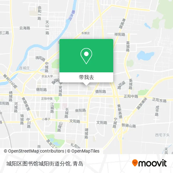 城阳区图书馆城阳街道分馆地图