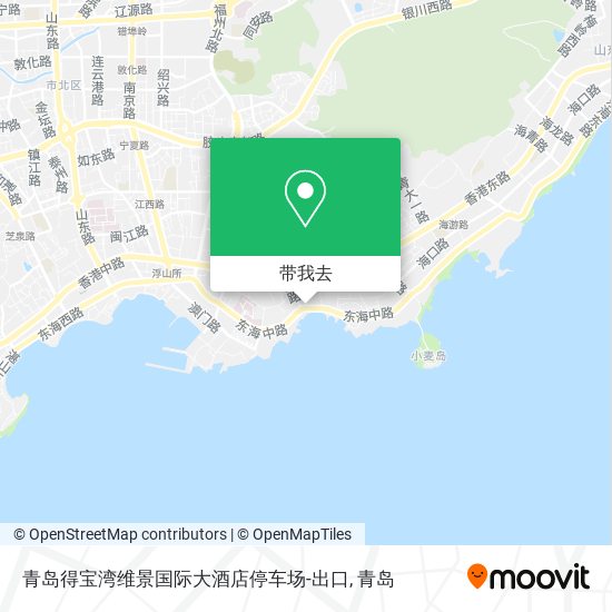 青岛得宝湾维景国际大酒店停车场-出口地图