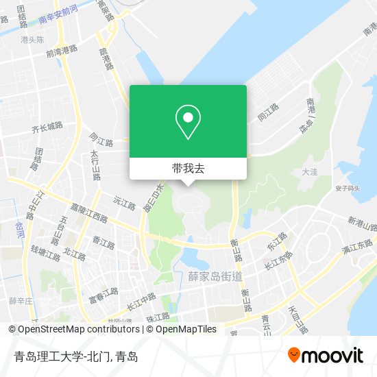 青岛理工大学-北门地图