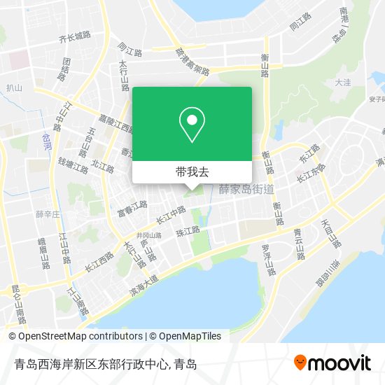 青岛西海岸新区东部行政中心地图