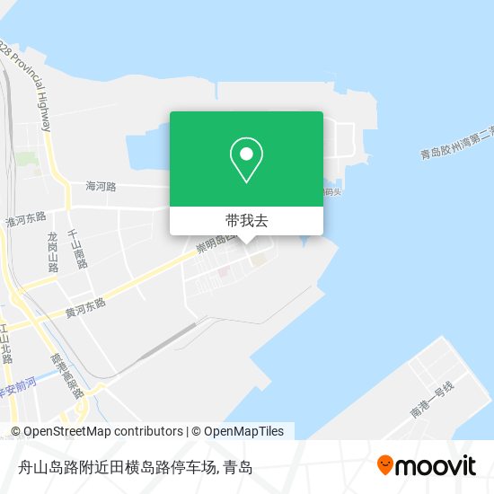 舟山岛路附近田横岛路停车场地图