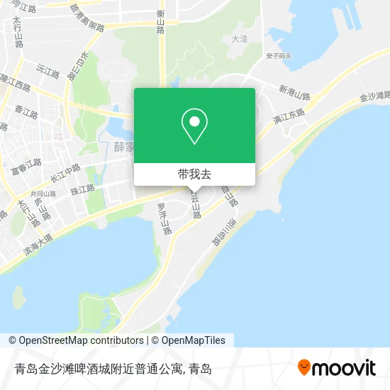 青岛金沙滩啤酒城附近普通公寓地图