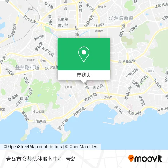 青岛市公共法律服务中心地图