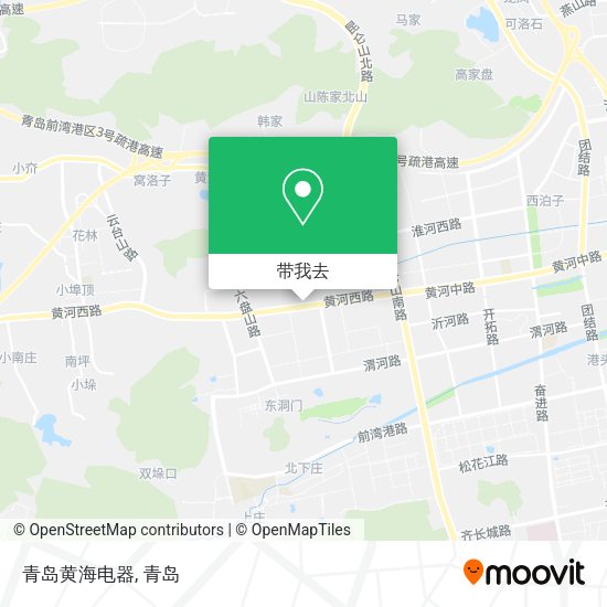 青岛黄海电器地图