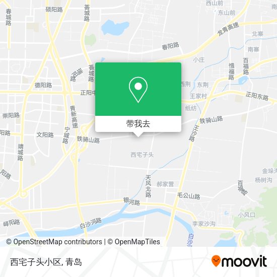 西宅子头小区地图