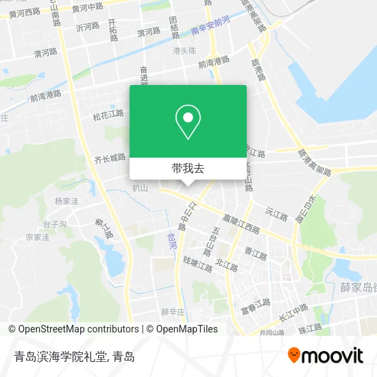 青岛滨海学院礼堂地图