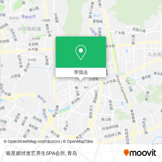 银星媚丝发艺养生SPA会所地图