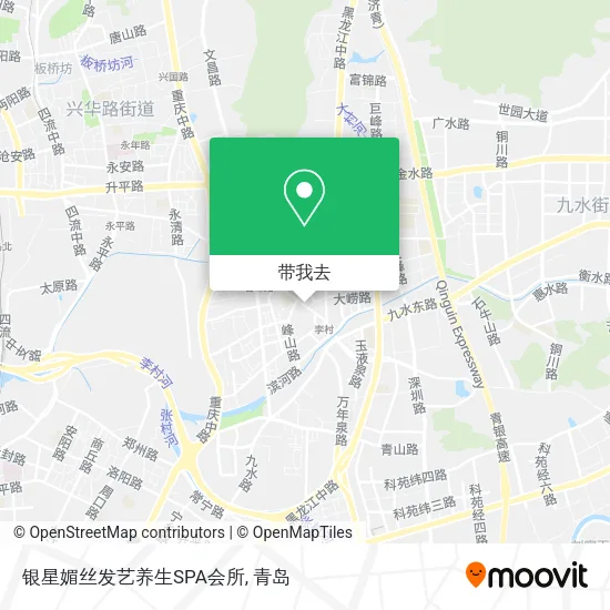银星媚丝发艺养生SPA会所地图