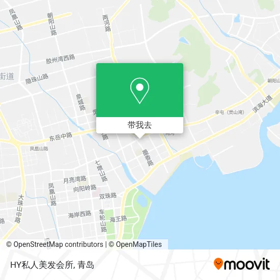 HY私人美发会所地图