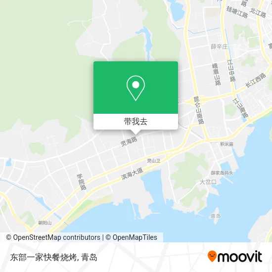 东部一家快餐烧烤地图
