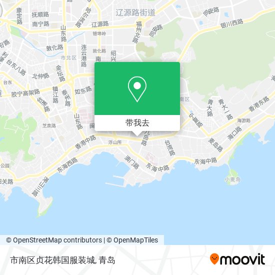 市南区贞花韩国服装城地图