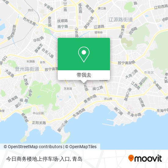 今日商务楼地上停车场-入口地图