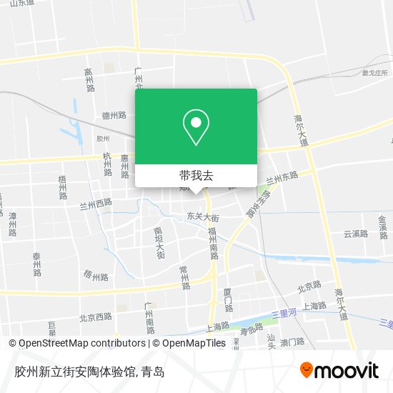 胶州新立街安陶体验馆地图