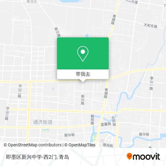 即墨区新兴中学-西2门地图