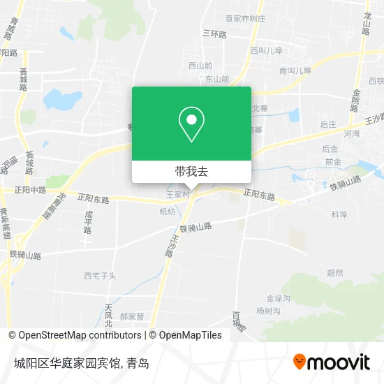 城阳区华庭家园宾馆地图