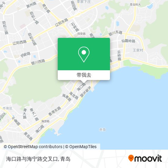海口路与海宁路交叉口地图