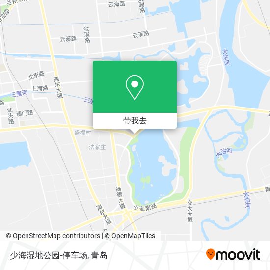 少海湿地公园-停车场地图