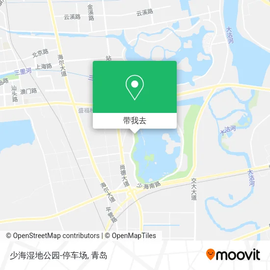 少海湿地公园-停车场地图