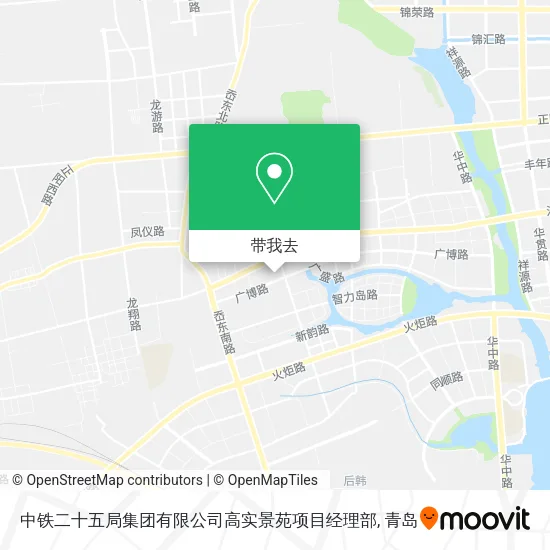 中铁二十五局集团有限公司高实景苑项目经理部地图