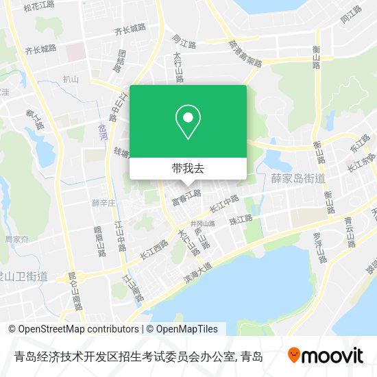 青岛经济技术开发区招生考试委员会办公室地图