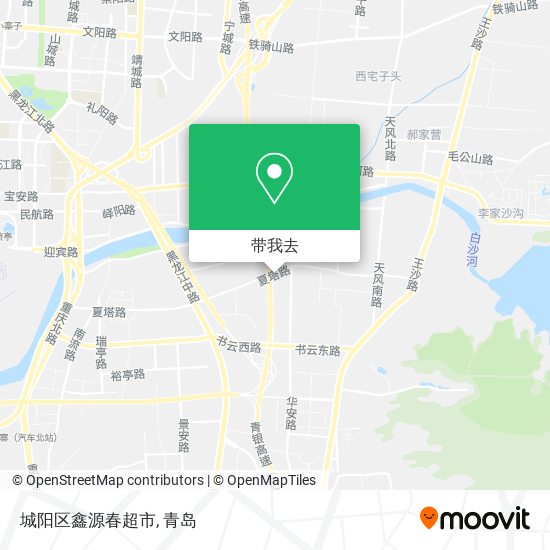 城阳区鑫源春超市地图