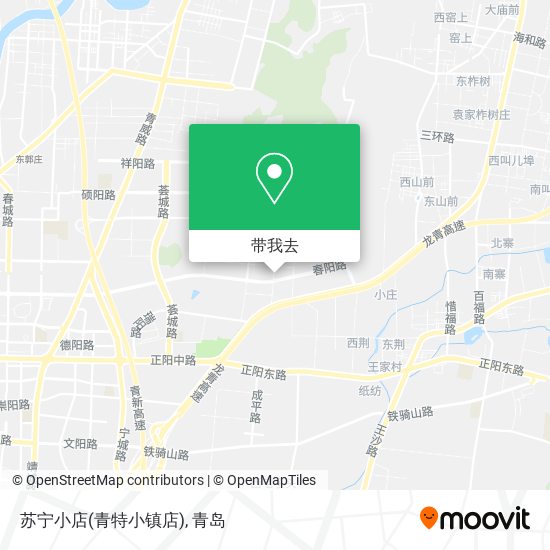 苏宁小店(青特小镇店)地图