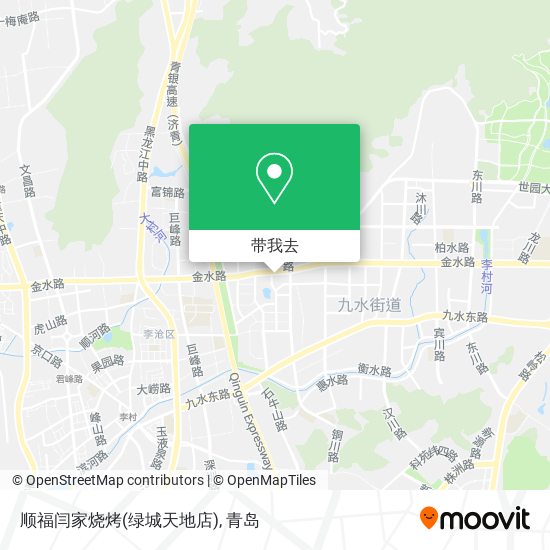 顺福闫家烧烤(绿城天地店)地图