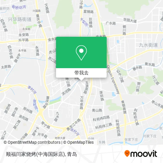 顺福闫家烧烤(中海国际店)地图