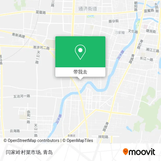 闫家岭村菜市场地图
