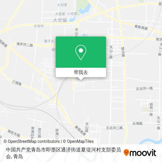 中国共产党青岛市即墨区通济街道夏堤河村支部委员会地图