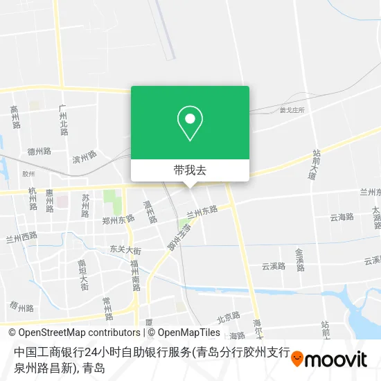 中国工商银行24小时自助银行服务(青岛分行胶州支行泉州路昌新)地图