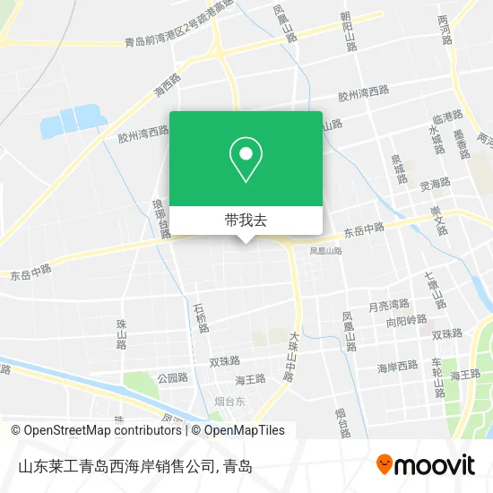 山东莱工青岛西海岸销售公司地图