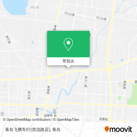 青岛飞腾车行(营流路店)地图