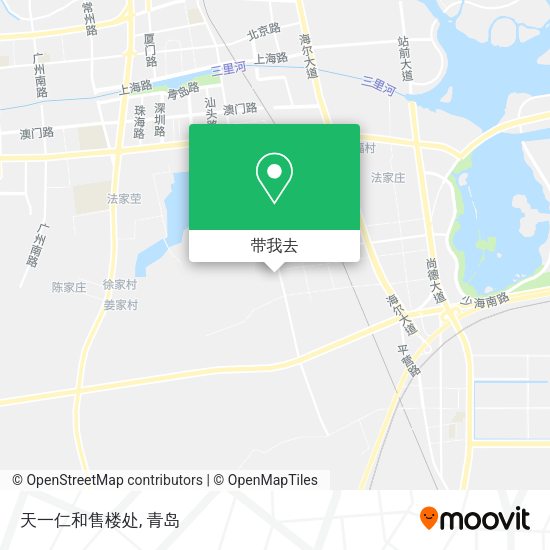 天一仁和售楼处地图