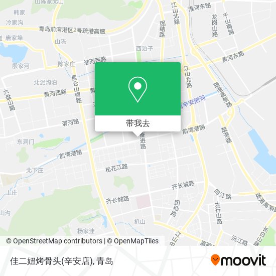 佳二妞烤骨头(辛安店)地图