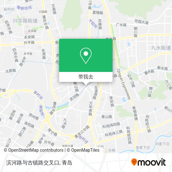 滨河路与古镇路交叉口地图
