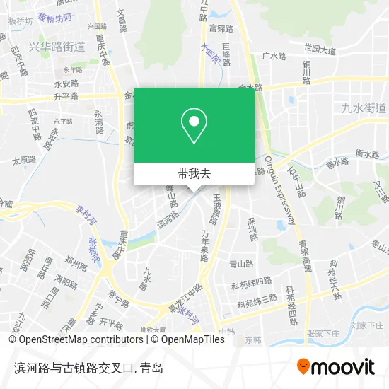 滨河路与古镇路交叉口地图