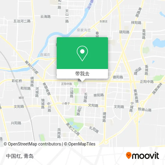 中国红地图