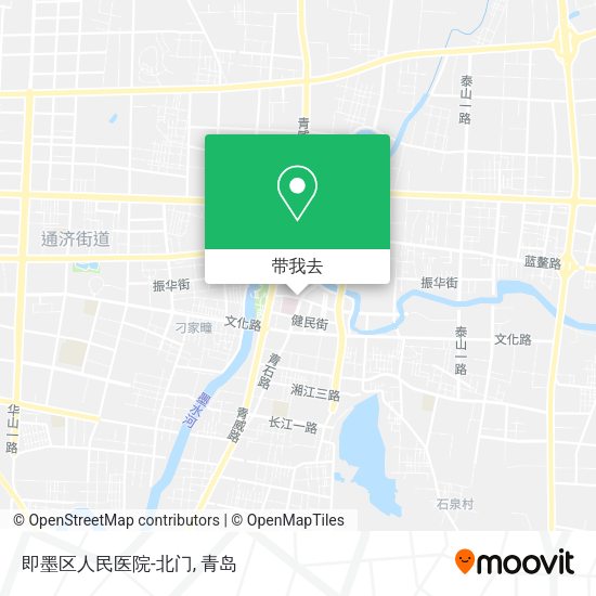 即墨区人民医院-北门地图