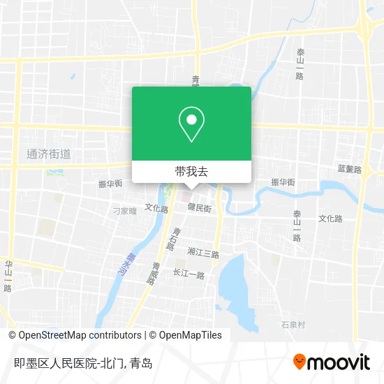 即墨区人民医院-北门地图