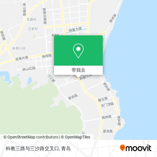 科教三路与三沙路交叉口地图